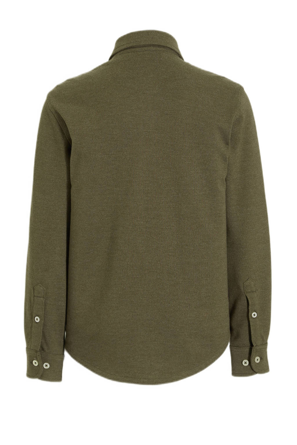 anytime jersey overhemd khaki