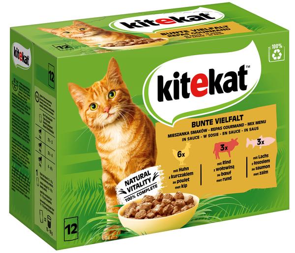 KITEKAT® Nassfutter für Katzen Multipack