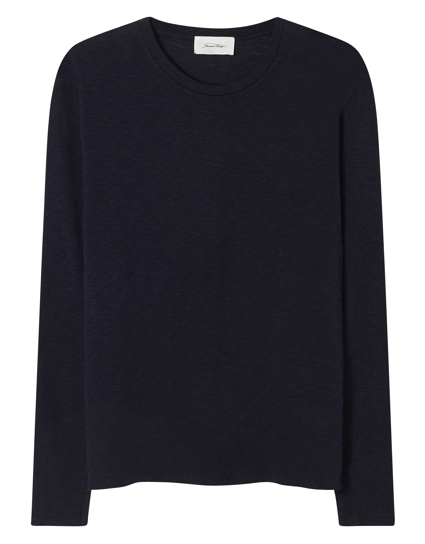 BYSAPICK - Tee-shirt col rond regular-fit en coton | Bleu