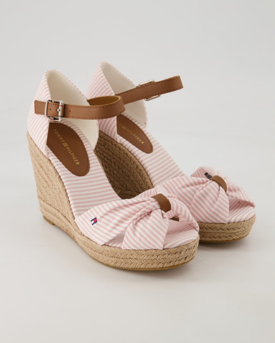 Tommy Hilfiger Seersucker High Wedges in Rosa
