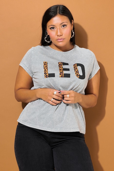 T-Shirt, Classic Shape, Leo Statement