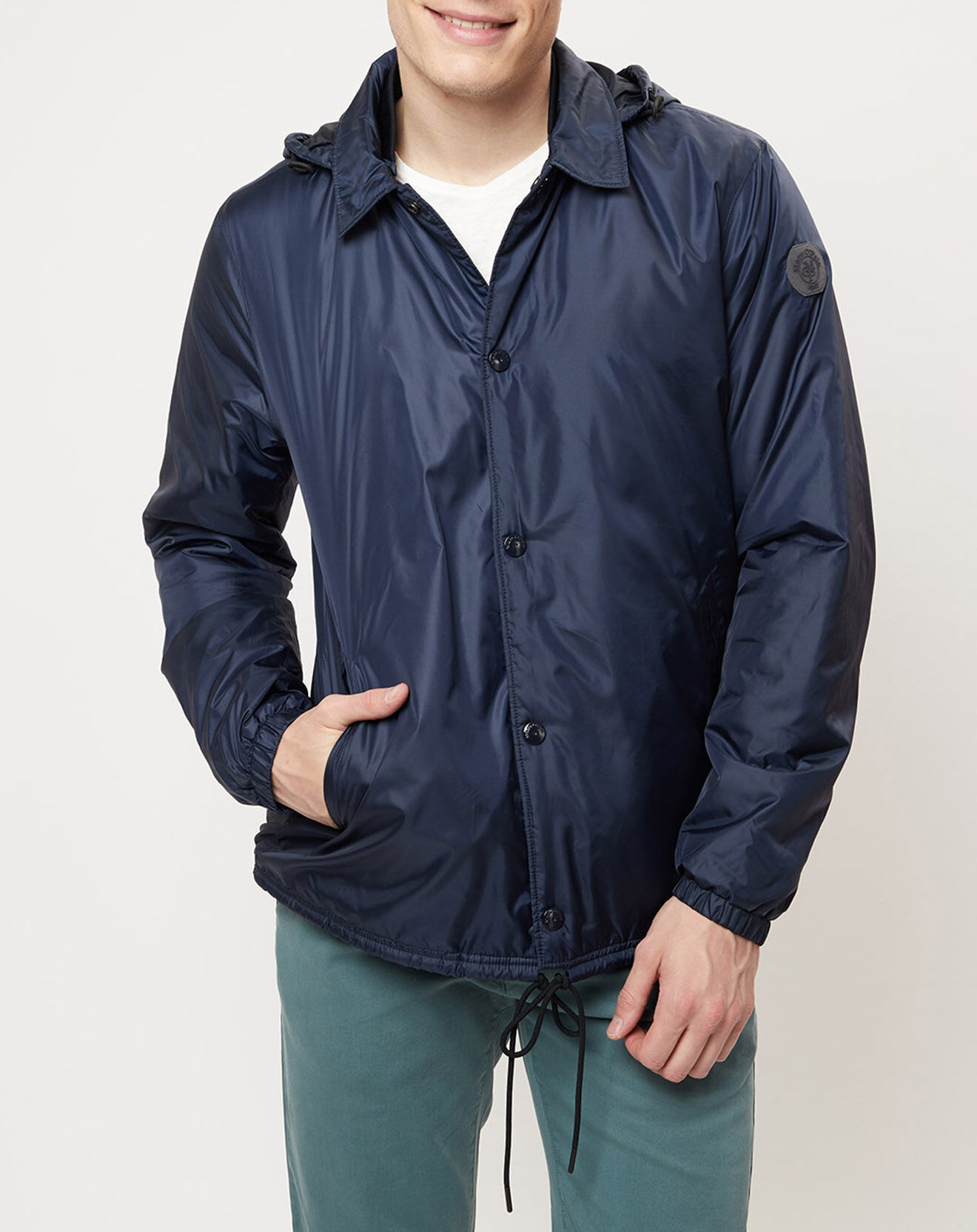 Marc O'Polo Blouson en micro ripstop bleu marine