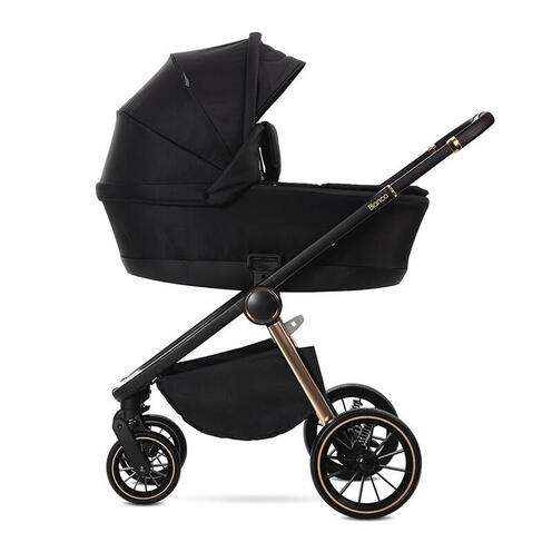Poussette Trio BIANCA Nacelle + Coque ARIA LUX Noir - LORELLI