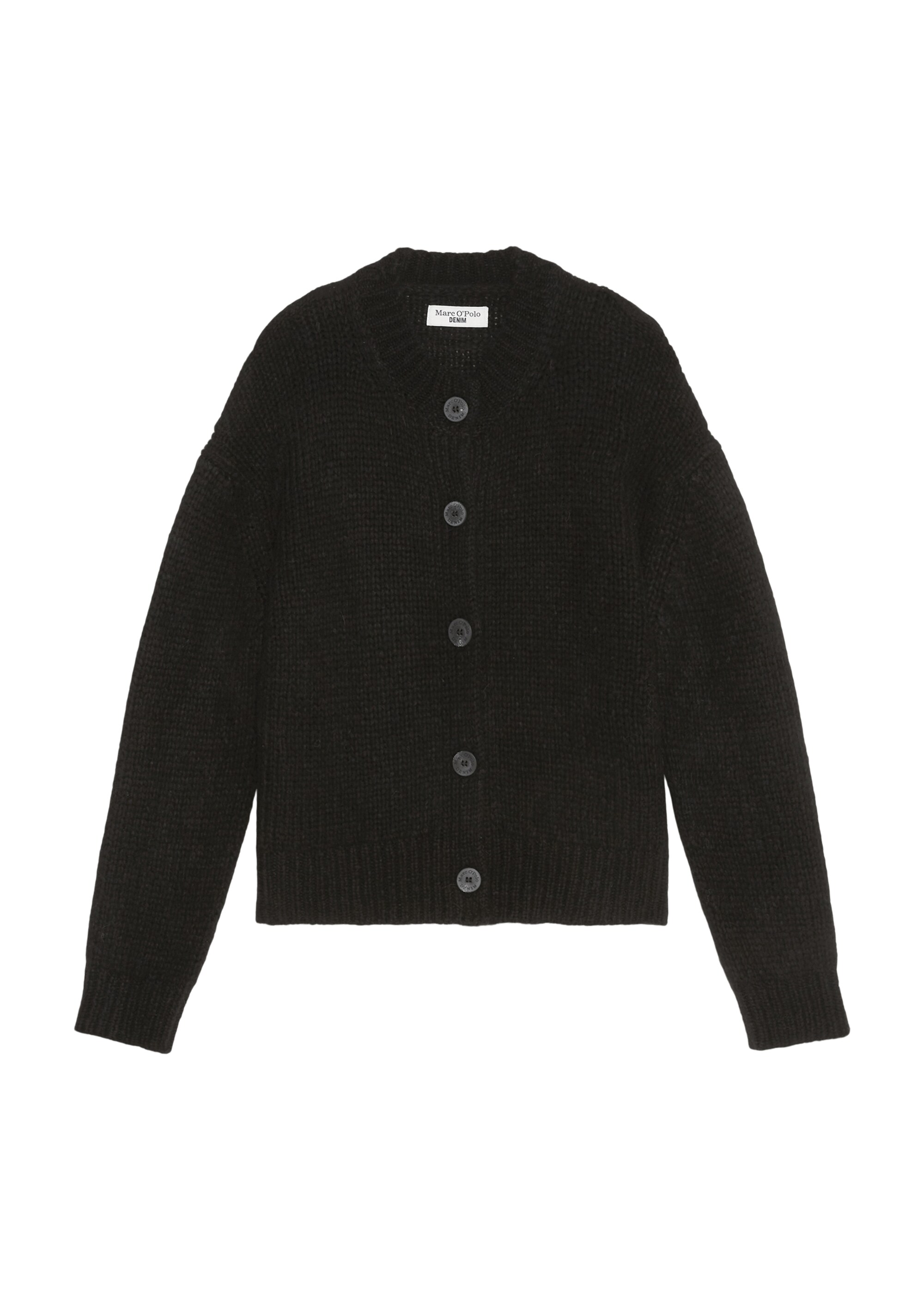 Softer Rundhals-Cardigan cropped aus kuscheligem Garn-Mix