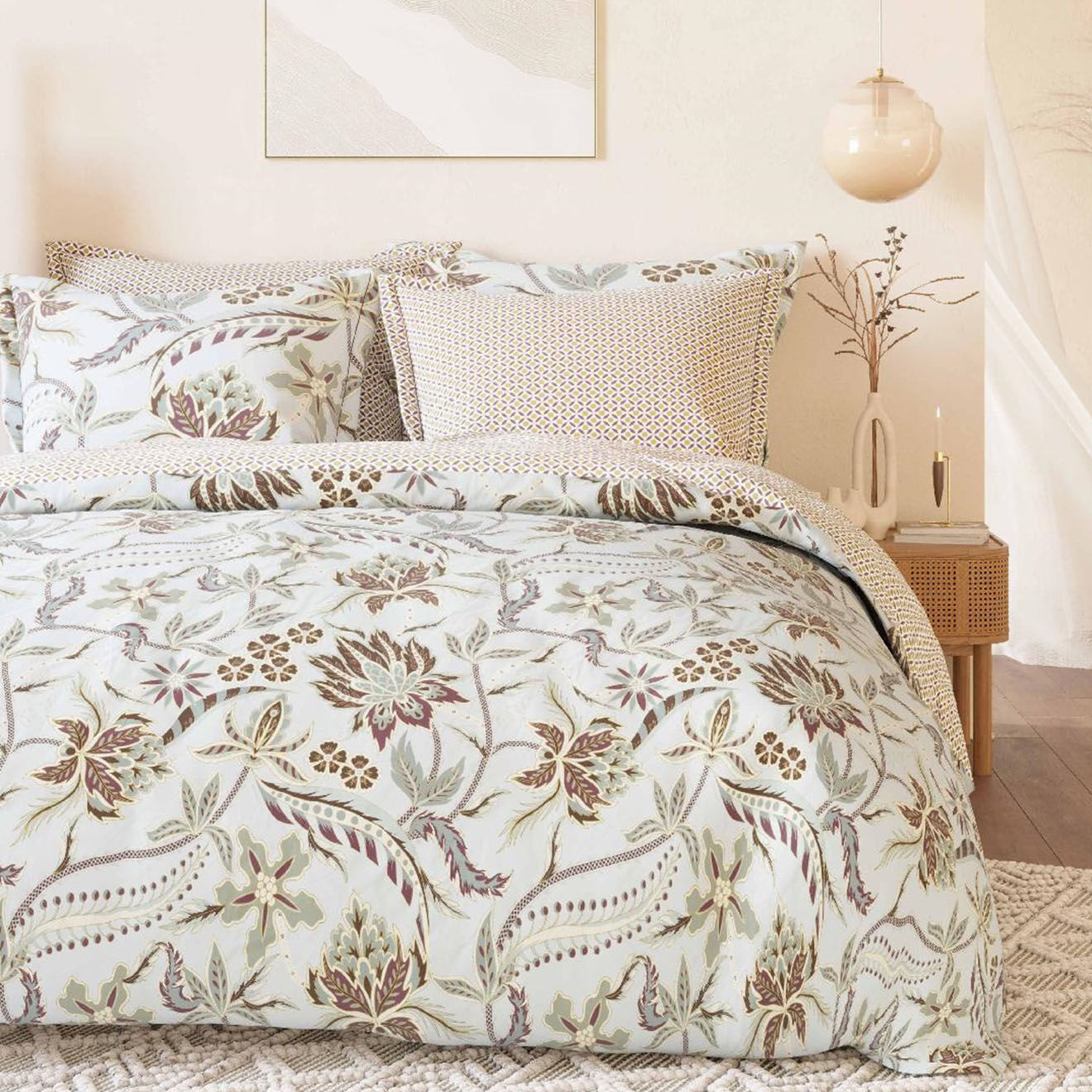Passion d'Elly Prestige Parure housse de couette Leonard crème