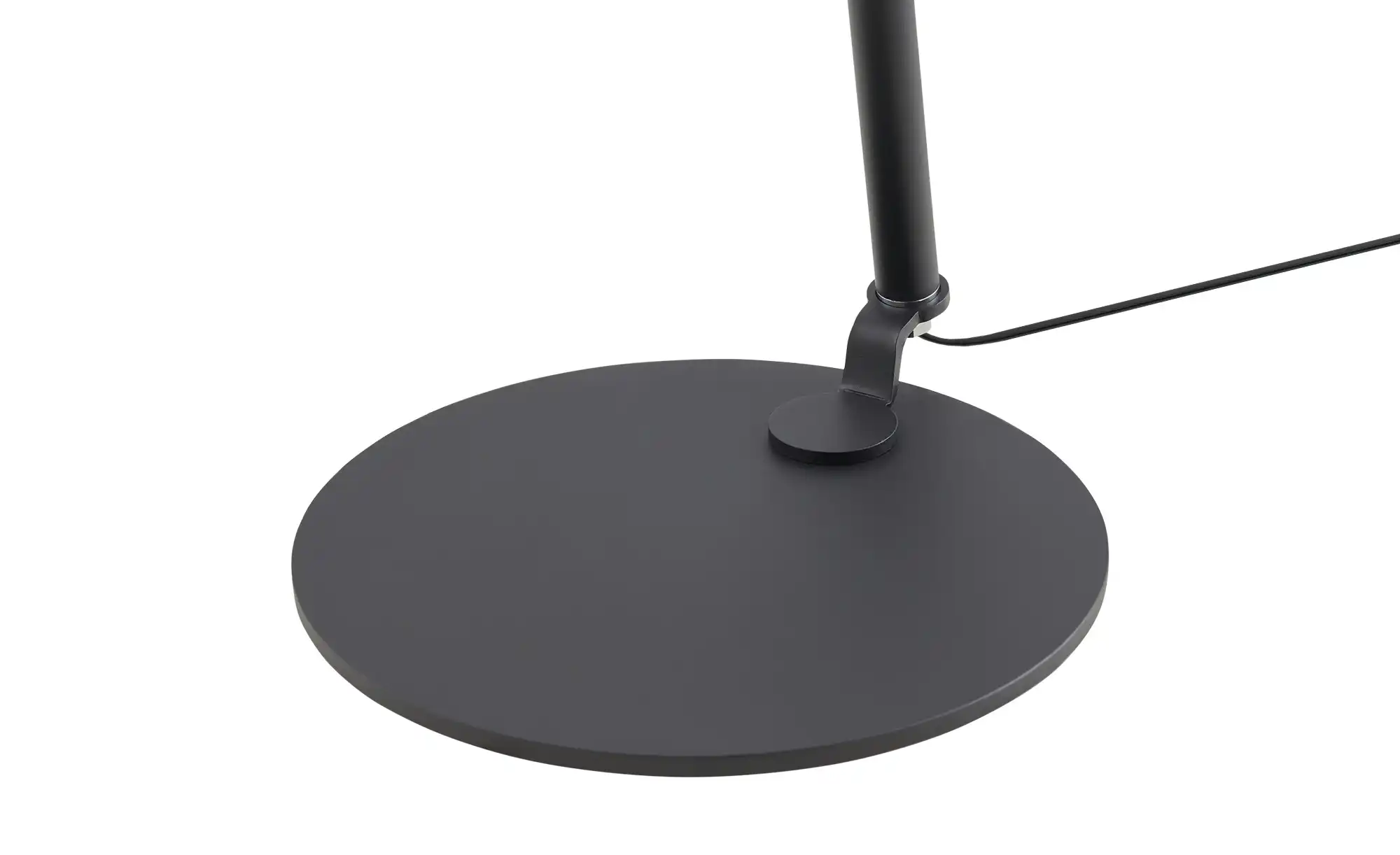 HELL-höllisch gutes Licht Stehleuchte, 1-flammig, schwarz/chrom mit grauen Schirm