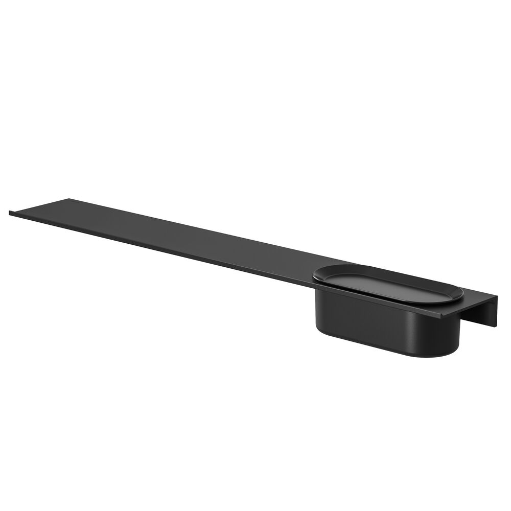 Geesa Leev planchet 80cm met douchemand 23cm zwart