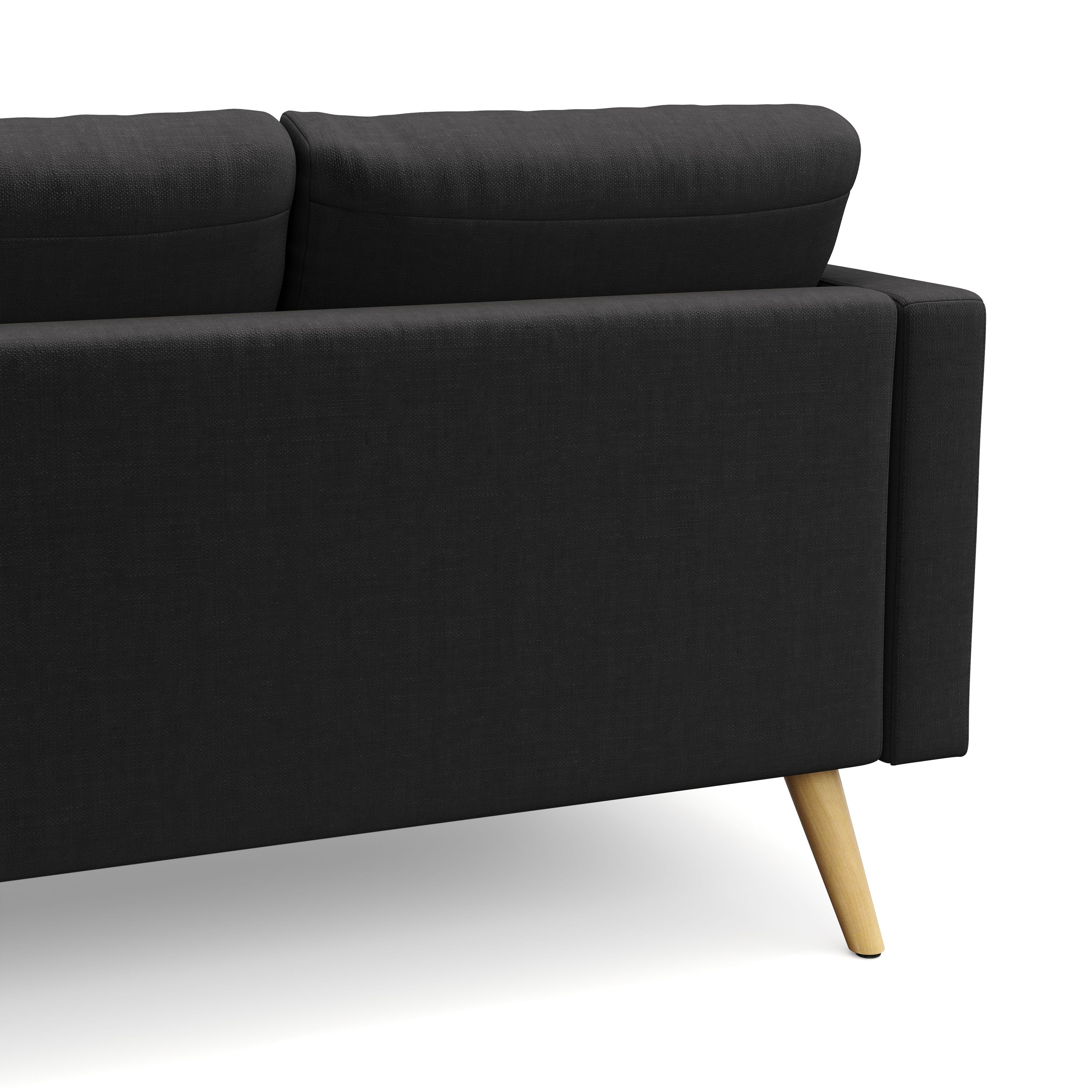 Sofa BLAIR 3-Sitzer schwarz
