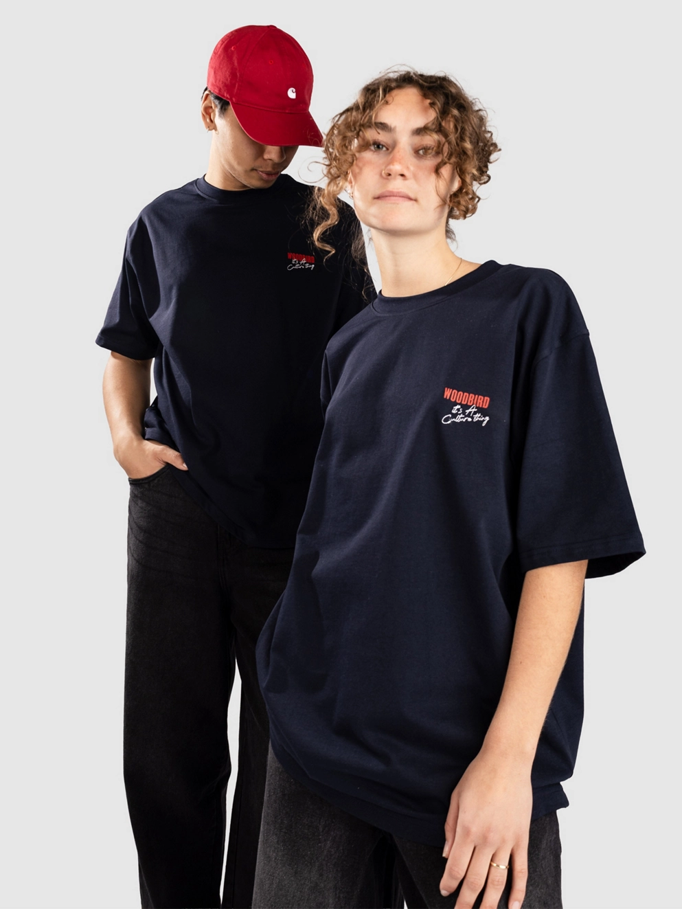 Woodbird WBBaine Ganbei T-Shirt navy blazer