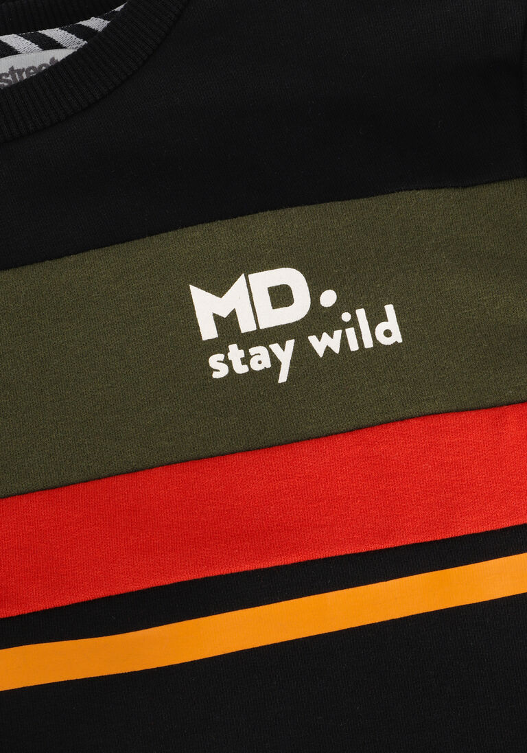 MOODSTREET zwarte moodstreet sweater m209-6384
