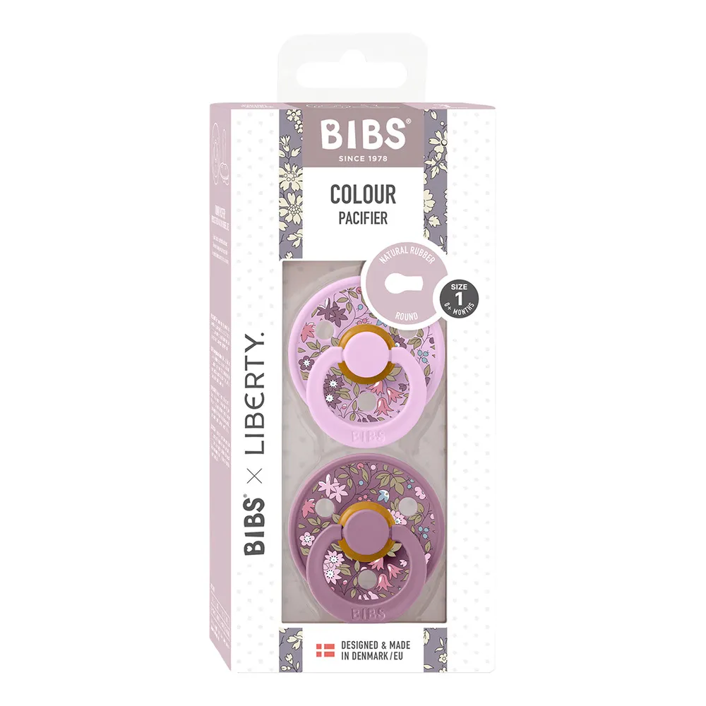 BIBS x Liberty Colour Latex Rund Chamomile Lawn - Violet Sky Mix - flere størrelser