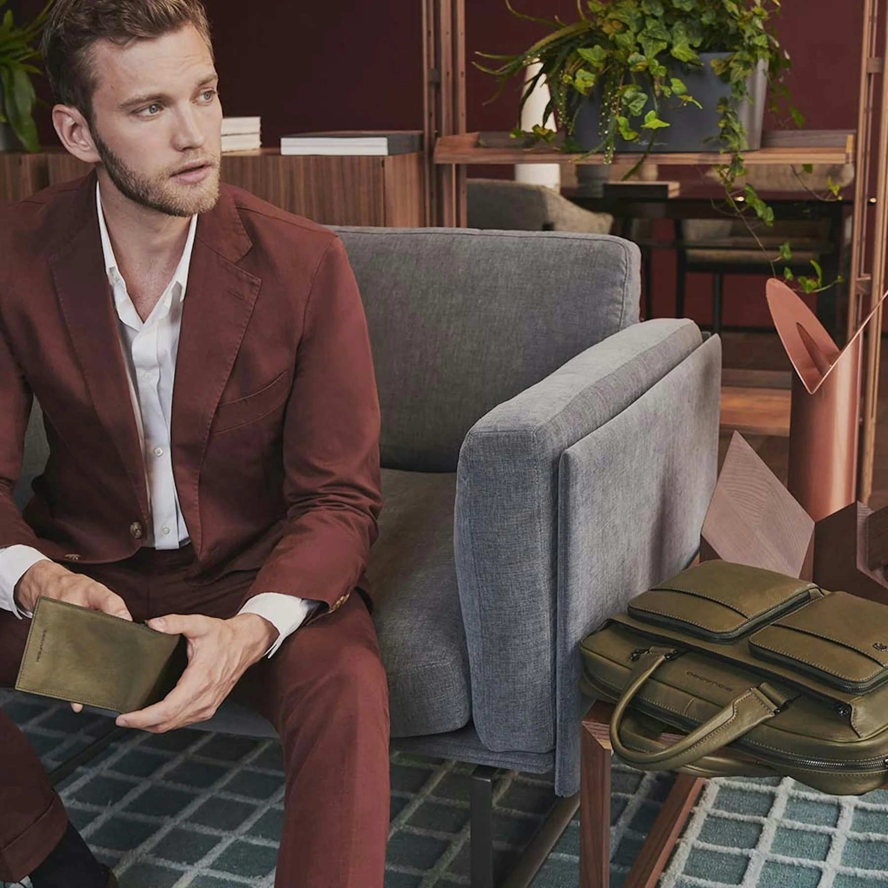 Portefeuille en cuir | Marron