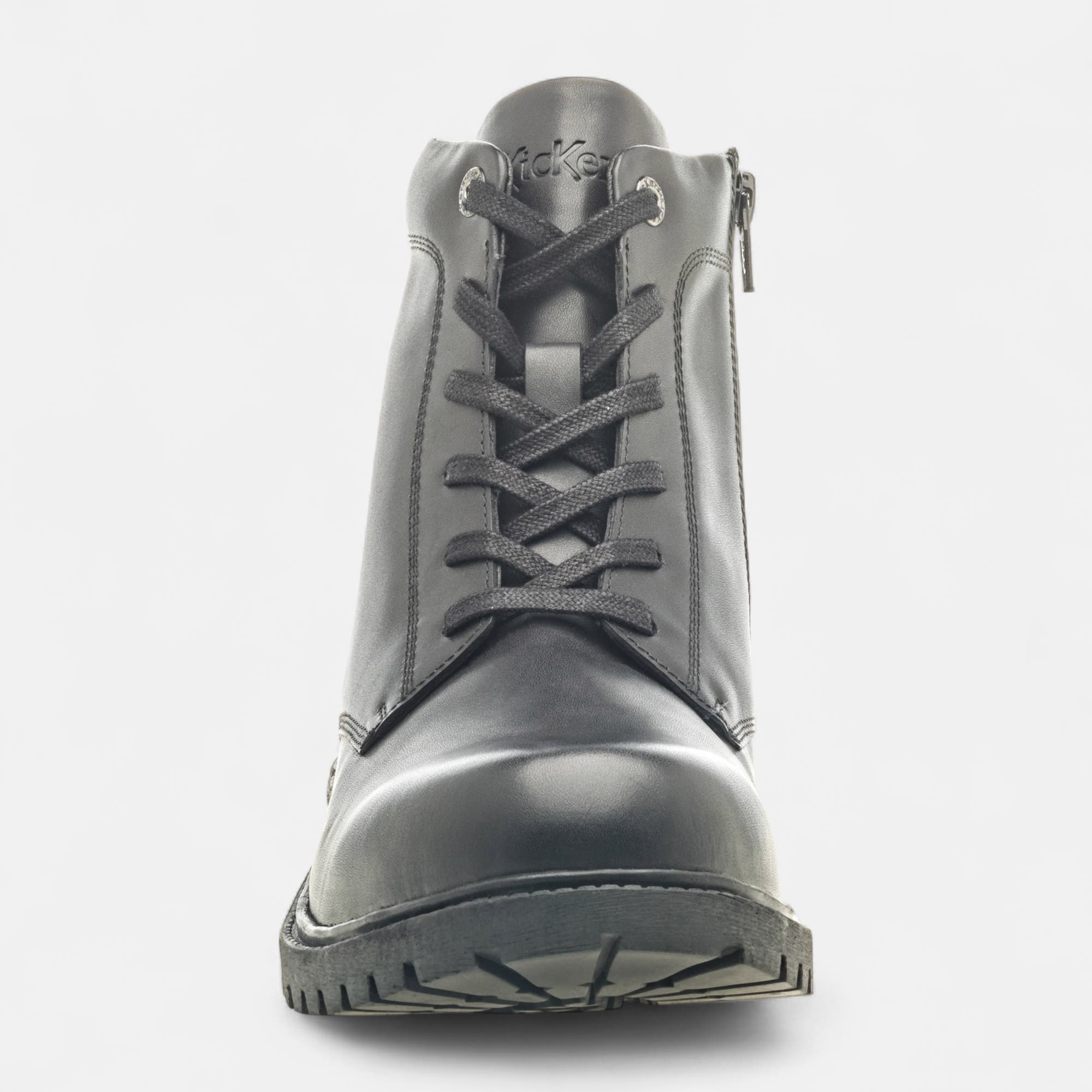 Boots Homme en cuir noir