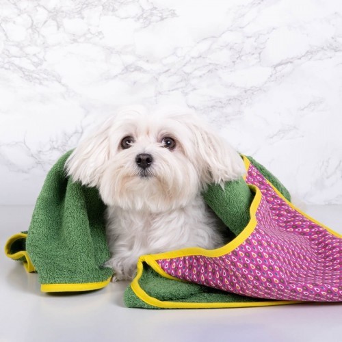 Mandy Bath Cape para Cães, Verde