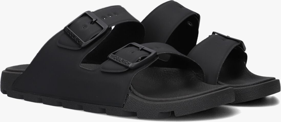 WOOLRICH zwarte woolrich slippers sandalo donna