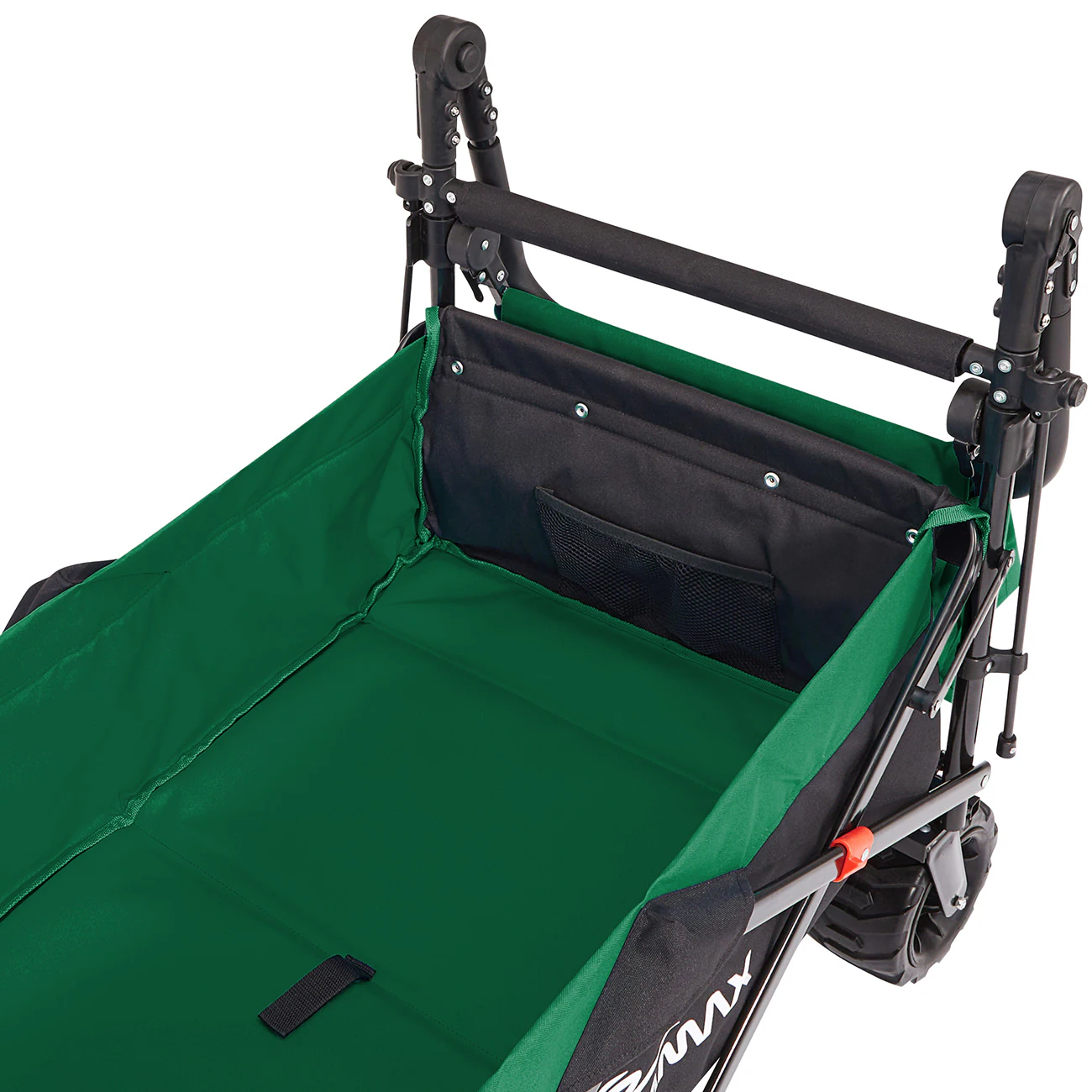 SAMAX Faltbarer Bollerwagen Offroad mit Dach - Schwarz / Grün
