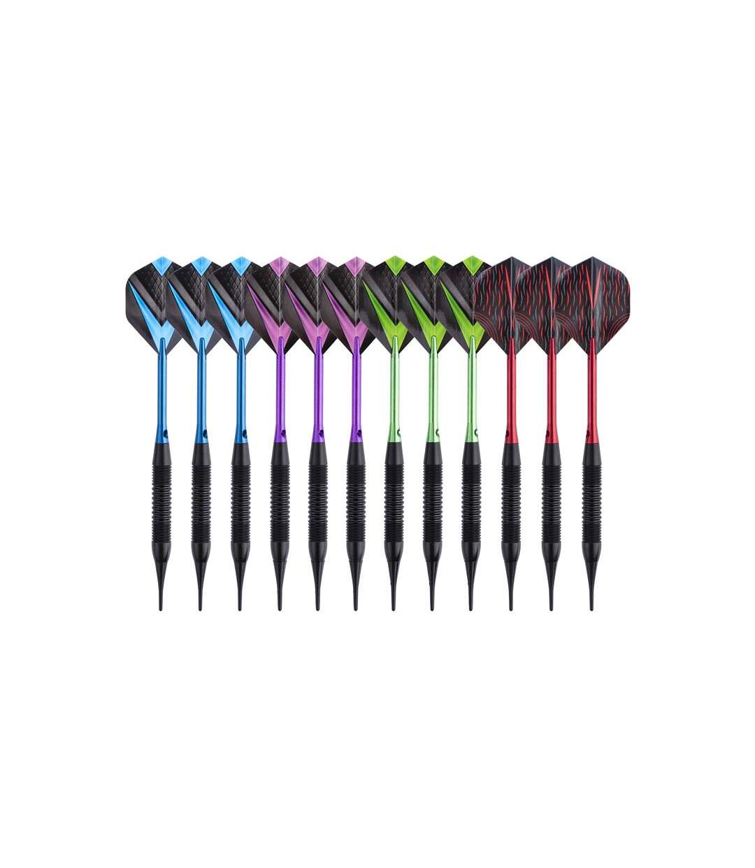 Jeu de 12 fléchettes professionnelles à pointe plastique 19 gr Cupra