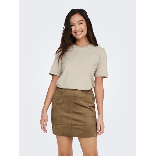 ONLY Only Kortærmet T-shirt, Silver Lining, S