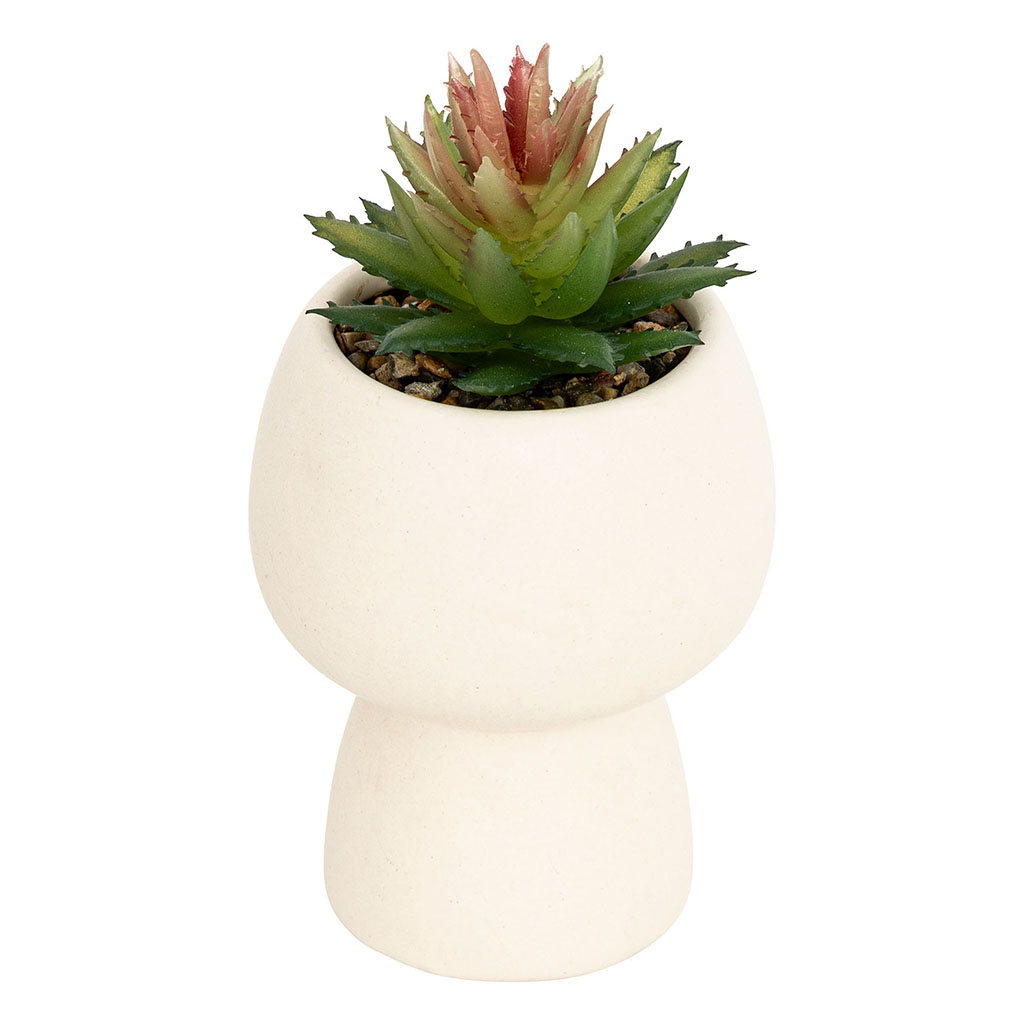Plante artificielle LIVY en pot dolomite H 17cm