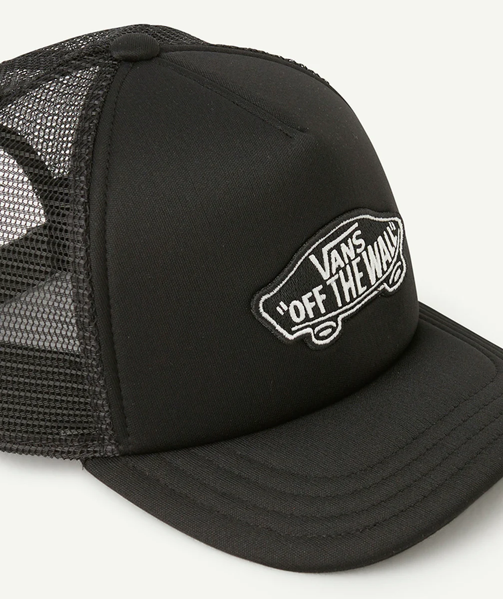 VANSCASQUETTE GARÇON EN COTON NOIR CLASSIC AVEC LOGO