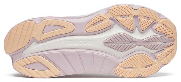 Chaussures Running Saucony Hurricane 24 Blanc/Rose Femme