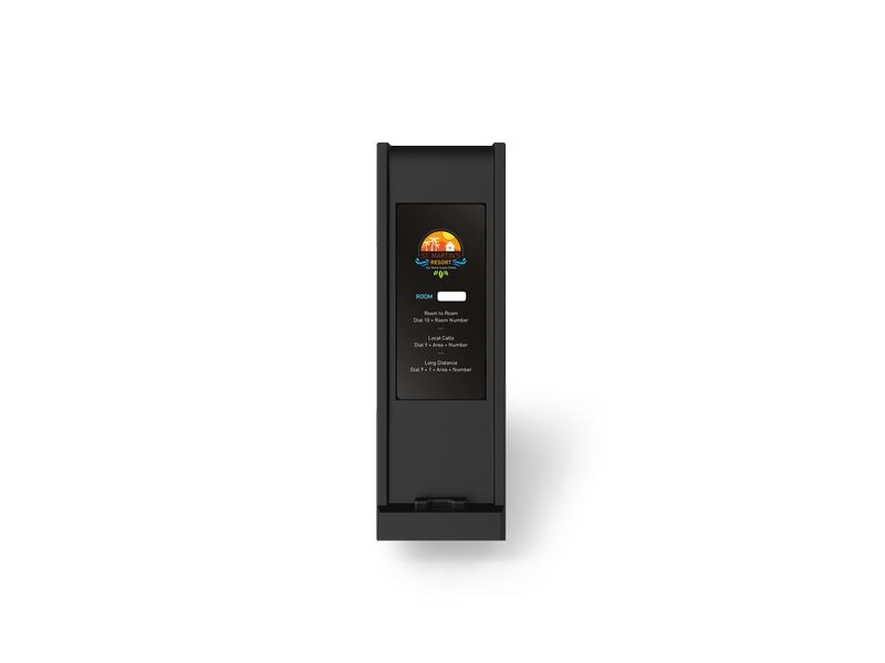 snom Tischtelefon HD300 SIP-Hoteltelefon Schwarz Hotel-/Gästezimmer-Telefon