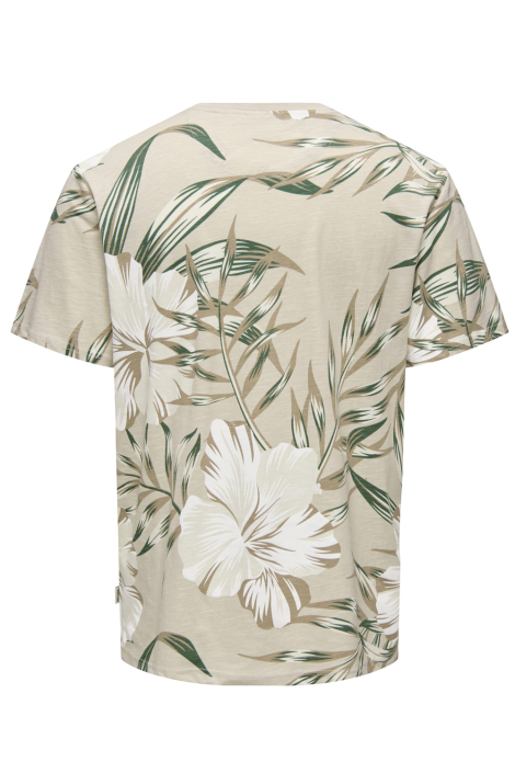 Only & Sons beige heren t-shirt