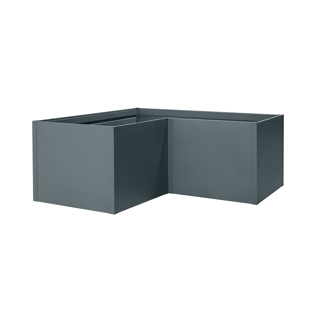floraworld Twin-Wall Gartenbeet 90° Eck-Form 180x180x90x76cm