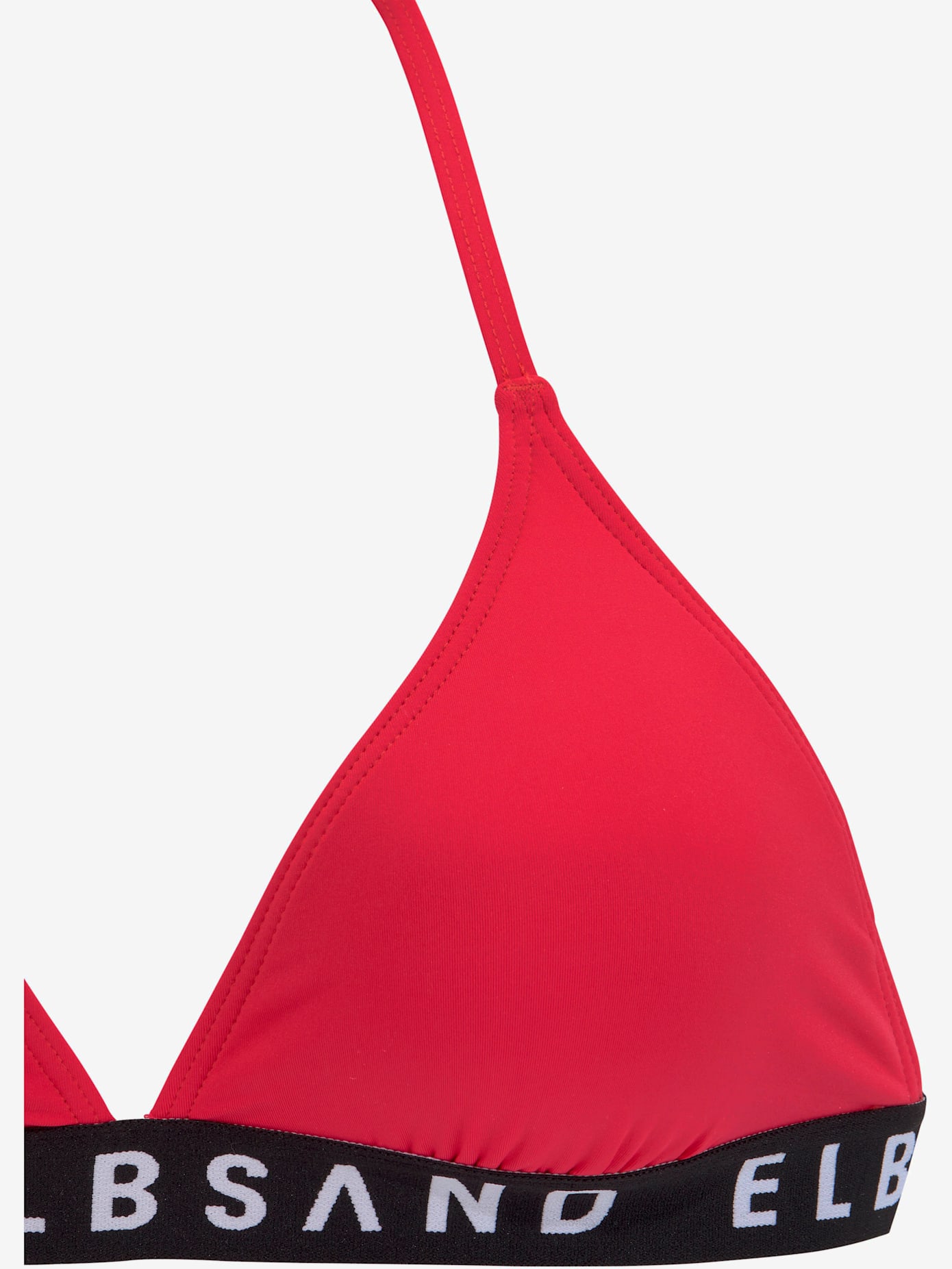 Bikini triangle ruban élastique avec marque inscrite