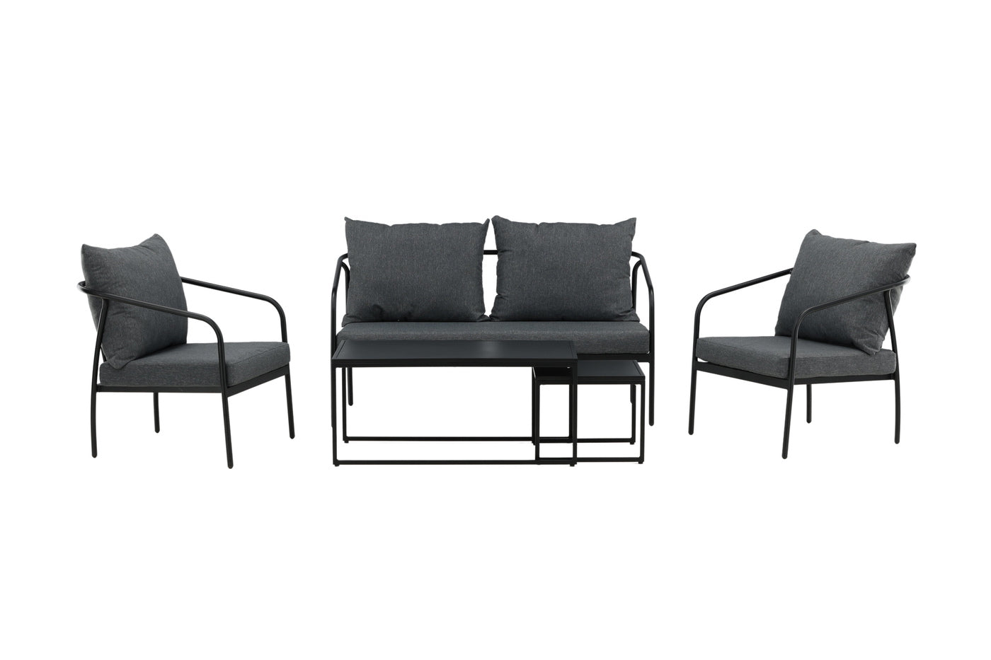 FjÃ´rd - Tuinset Zwart|Grijs - Staal - Sopot