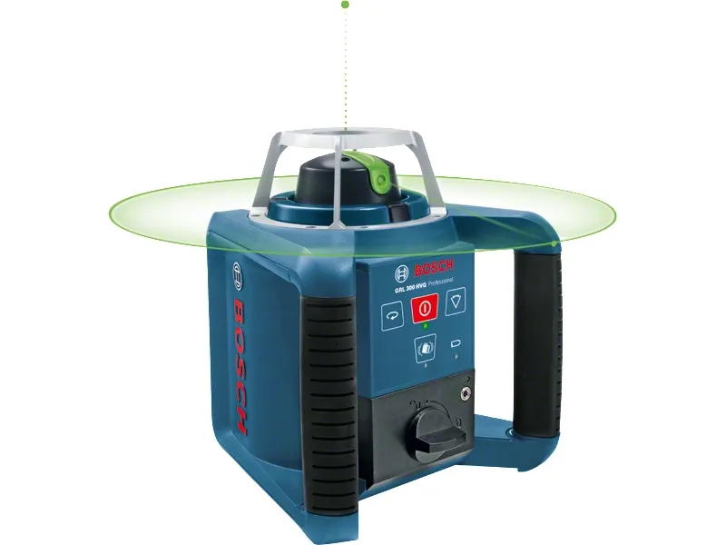 Bosch Bosch rotation laser GRL 300 HVG Professional, with holder (blue, case, green laser line)
