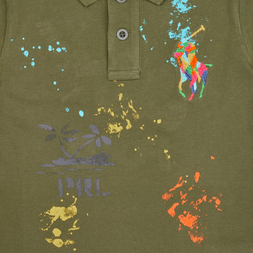 Polo Ralph Lauren - SSKCM2-KNIT SHIRTS-POLO SHIRT Kaki