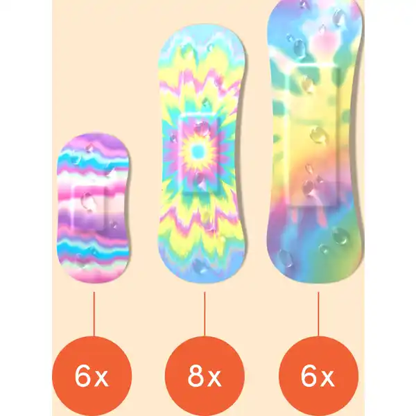 Pflaster Waterproof Secure Rainbow