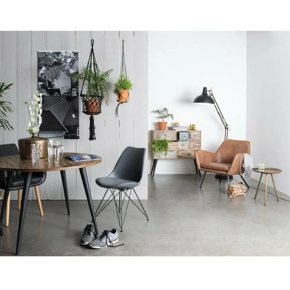 Housecraft Mo Eettafel Rond Hout 110 cm Naturel