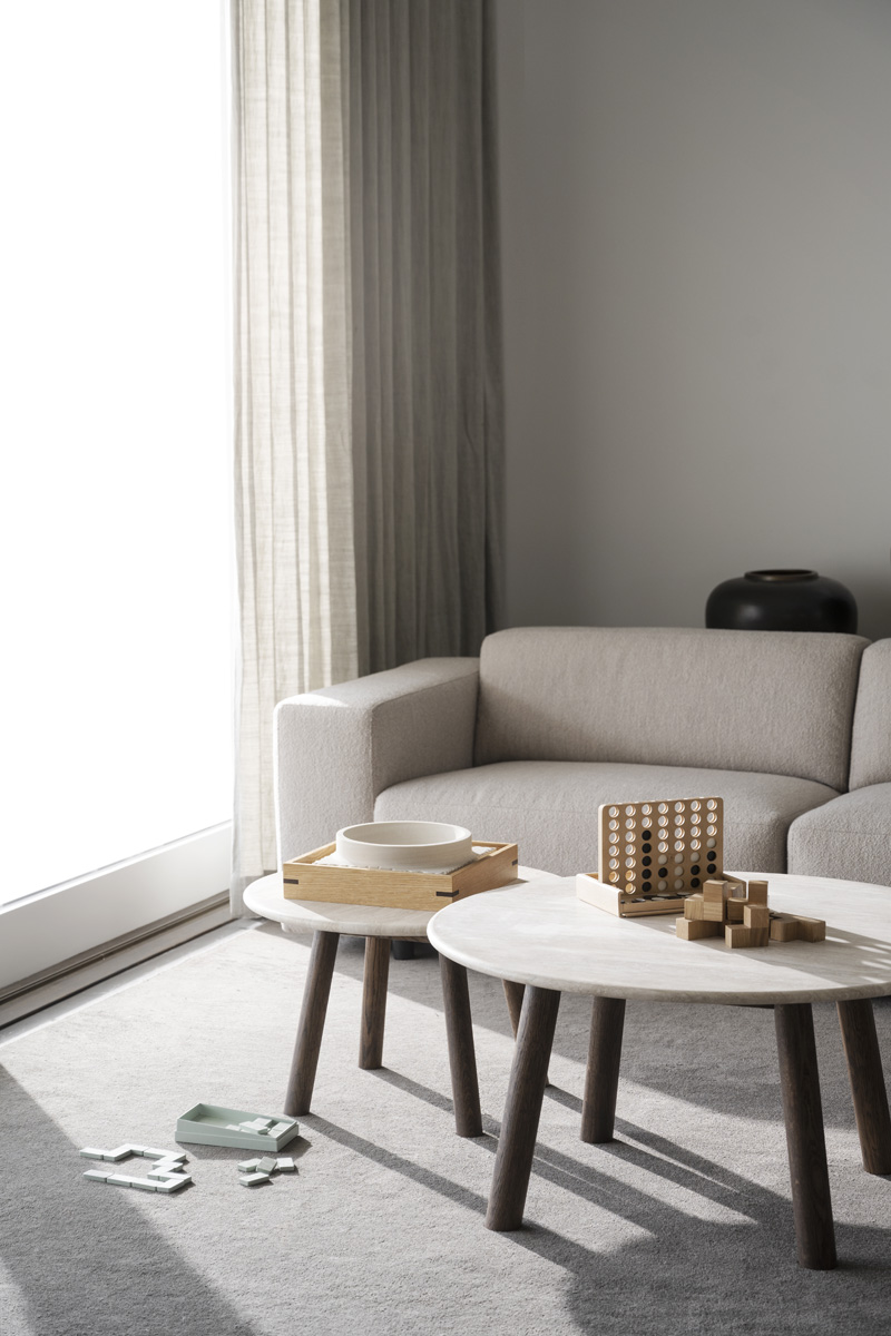 Gestoffeerde 4-zitsbank Willard Beige
