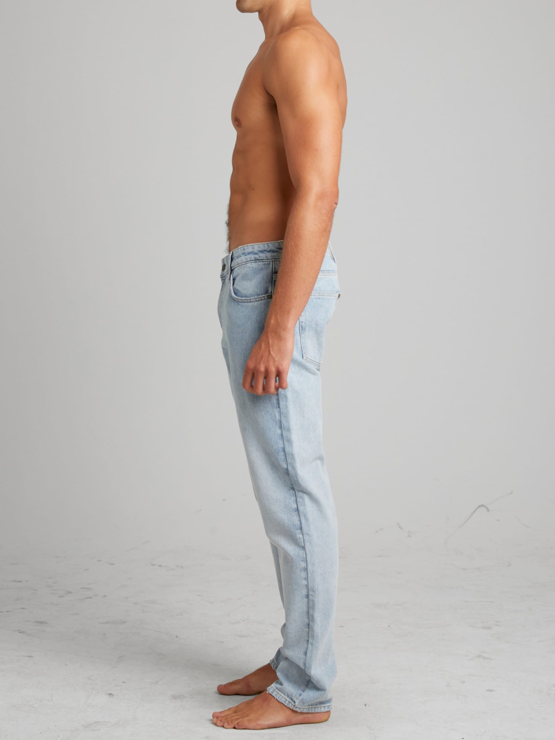 Calça jeans reta índigo