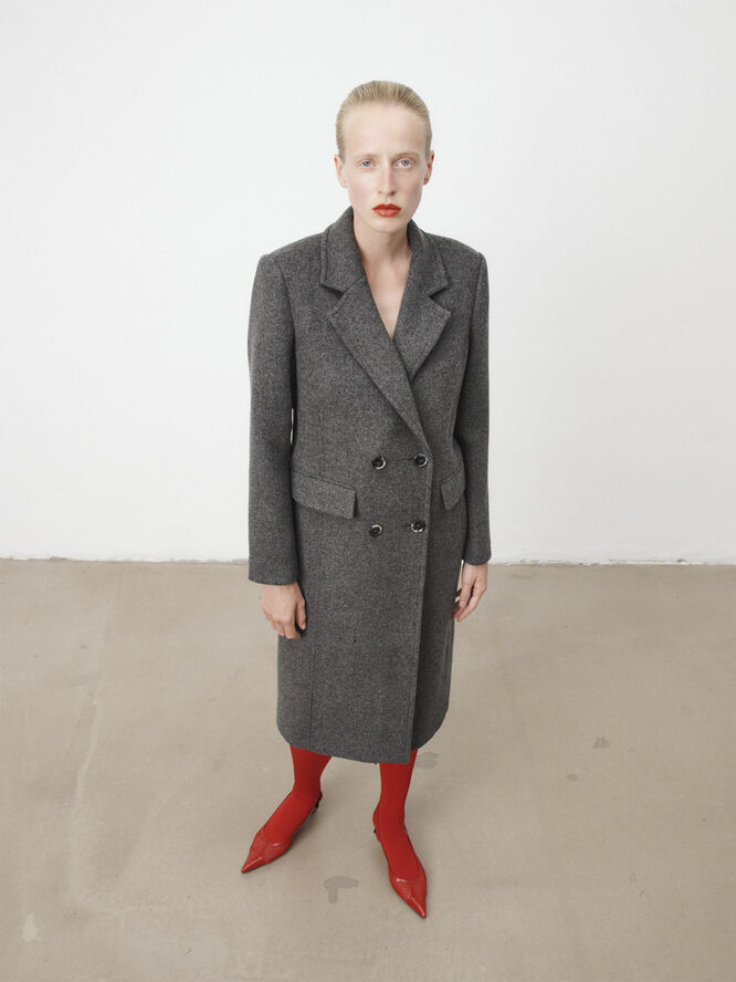 Lala Berlin Coat Cosima Dark grey