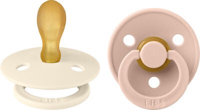 BIBS Colour Smokker 2-pack Lateks Str 2, Ivory/Blush