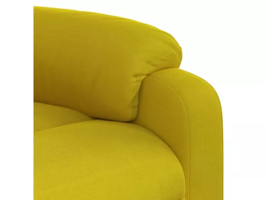 Fauteuil inclinable de massage électrique jaune velours