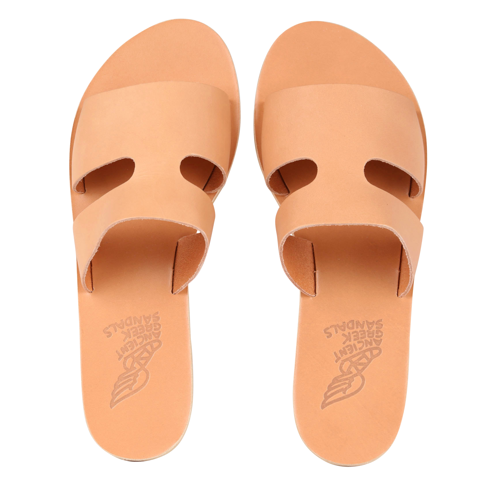 APTEROS - Sandales plates en cuir| Beige