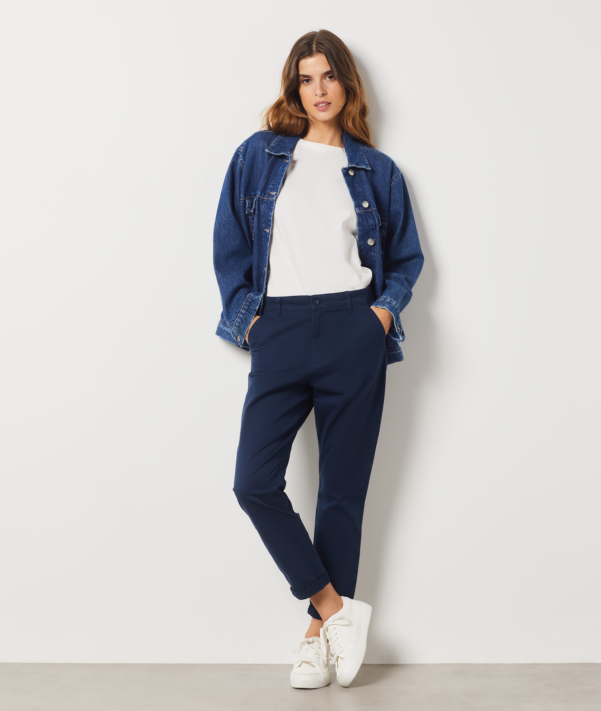 Pantalon coupe carotte