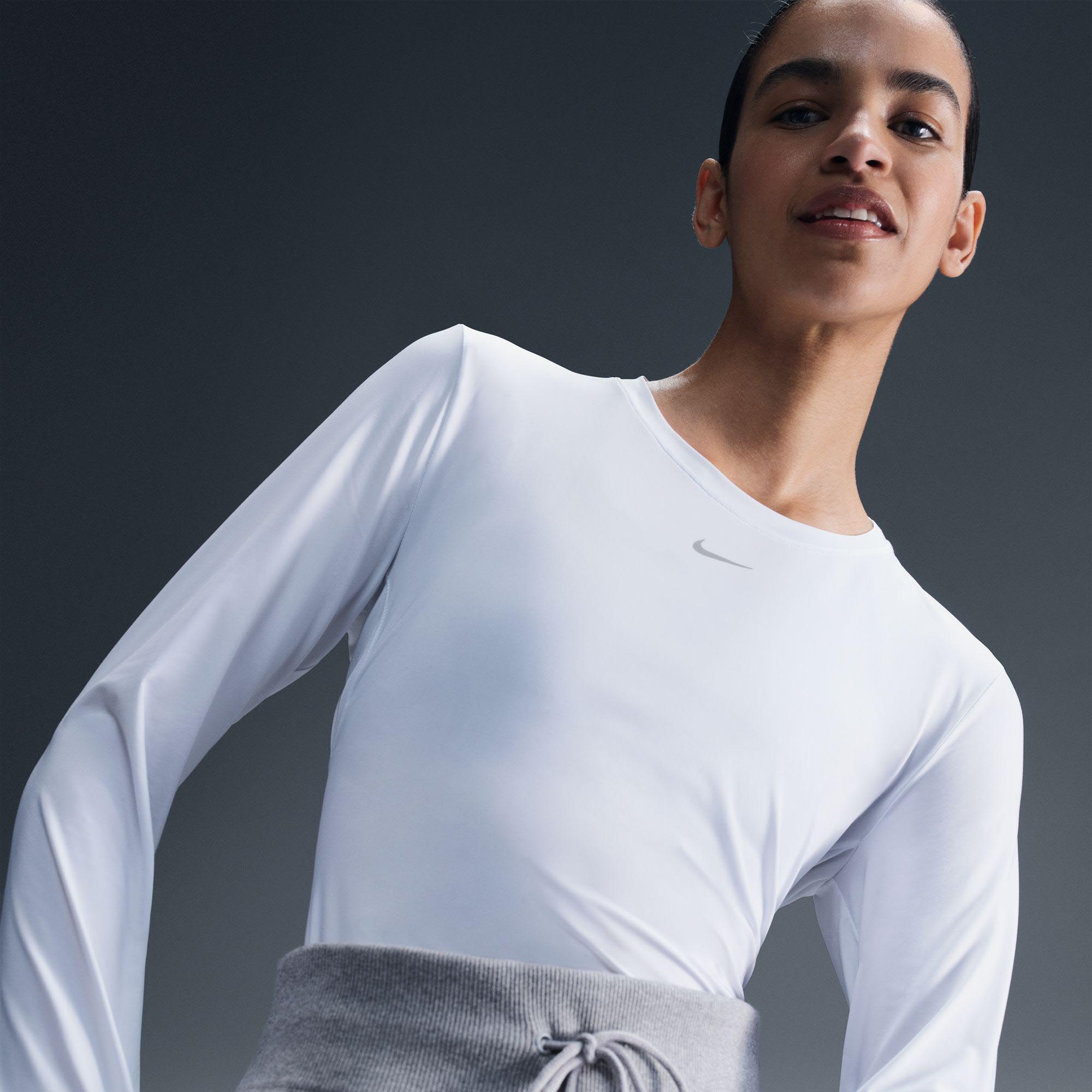 One Classic Long Sleeve Top Dame 100/White/Black