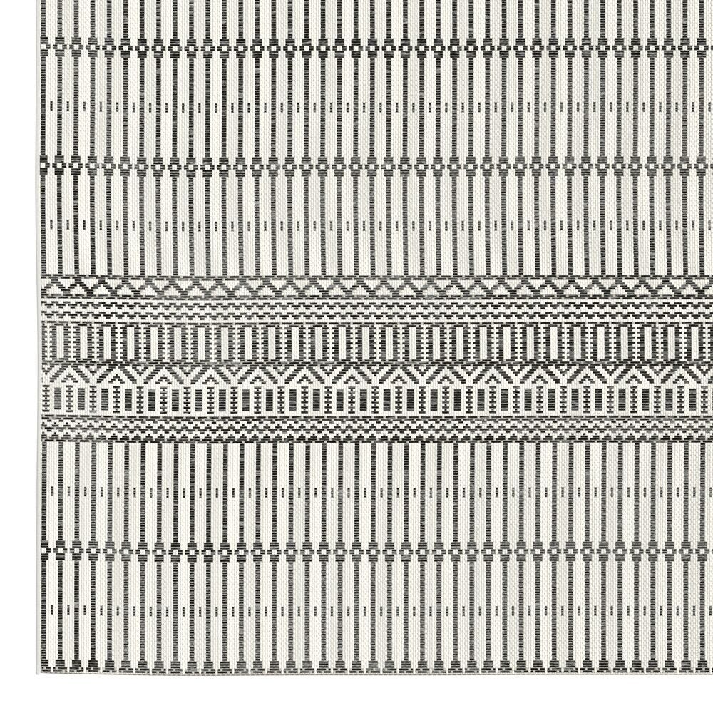 Außenterrassenteppich - 200x290 Melya Polypropylen Schwarz Tenere Noir-bi