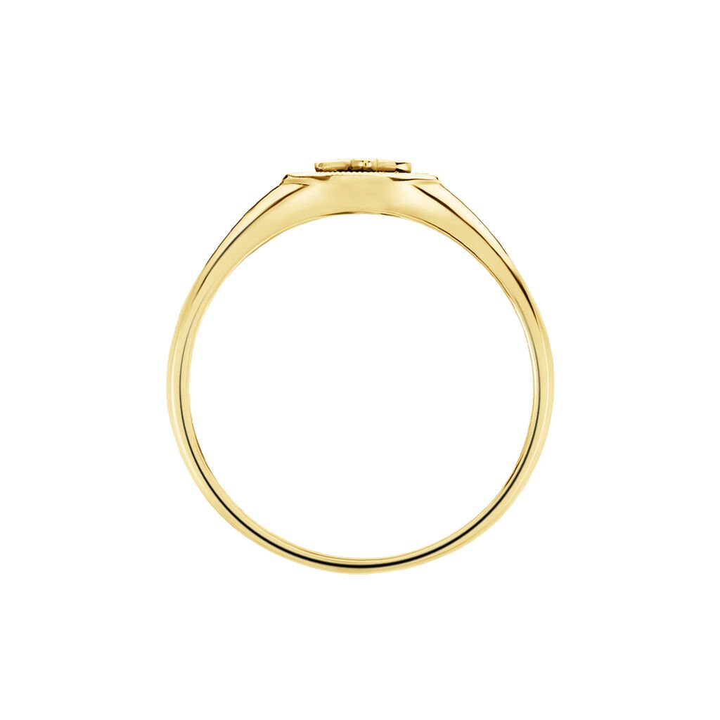 Bague Talisman Or Jaune Lapis Lazuli Diamant