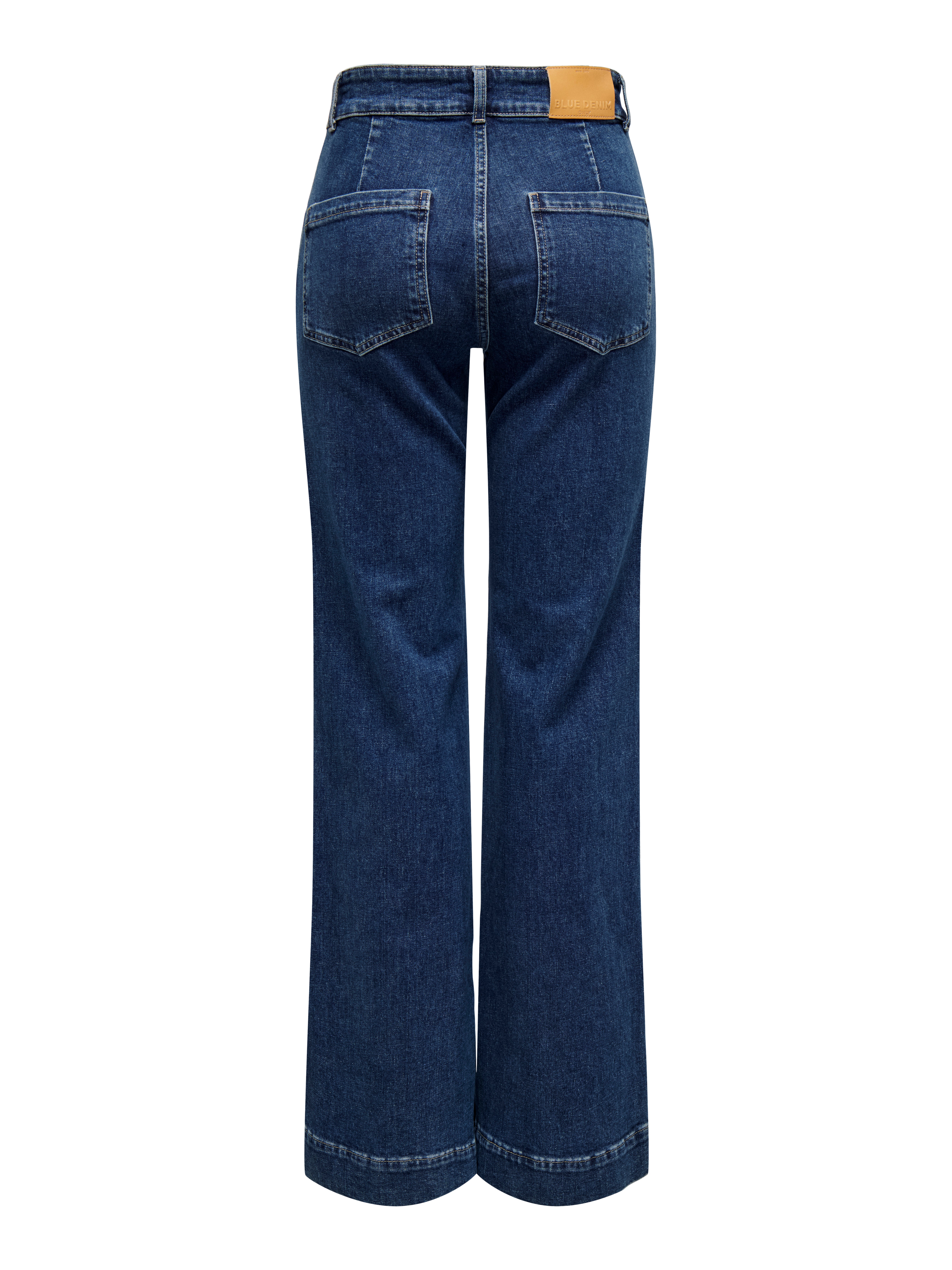 ONLJUICY Hohe Taille Weiter Beinschnitt Jeans Medium Blue Denim