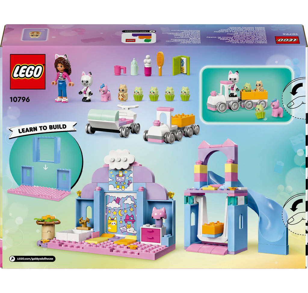 4+ Gabby's poppenhuis Gabby's kittendagverblijf Dieren Speelgoed voor Kinderen 10796