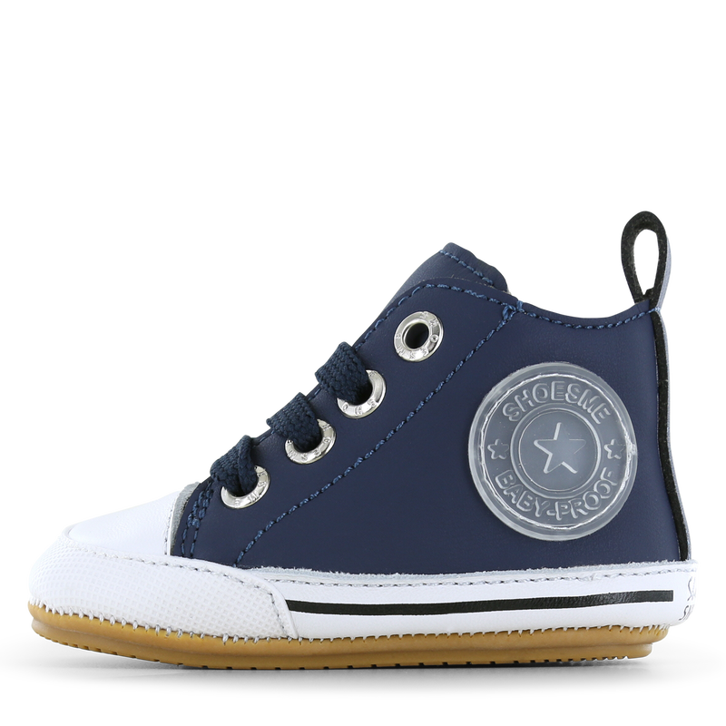 Shoesme donkerblauw BABY-PROOF® schoentje Microfiber leer | Jongens schoene