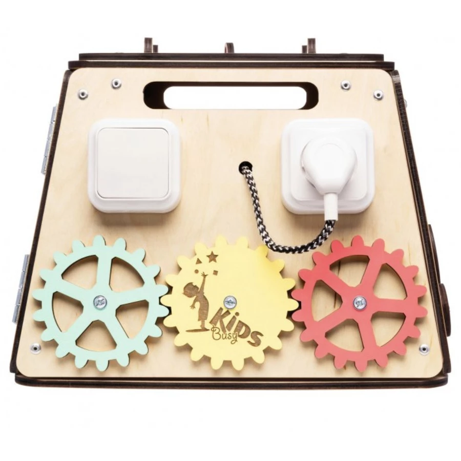 Montessori® Activity Board, Montessori Holzspielzeug, Lernspielzeug Montessori® by Busy Kids mehrfarbig