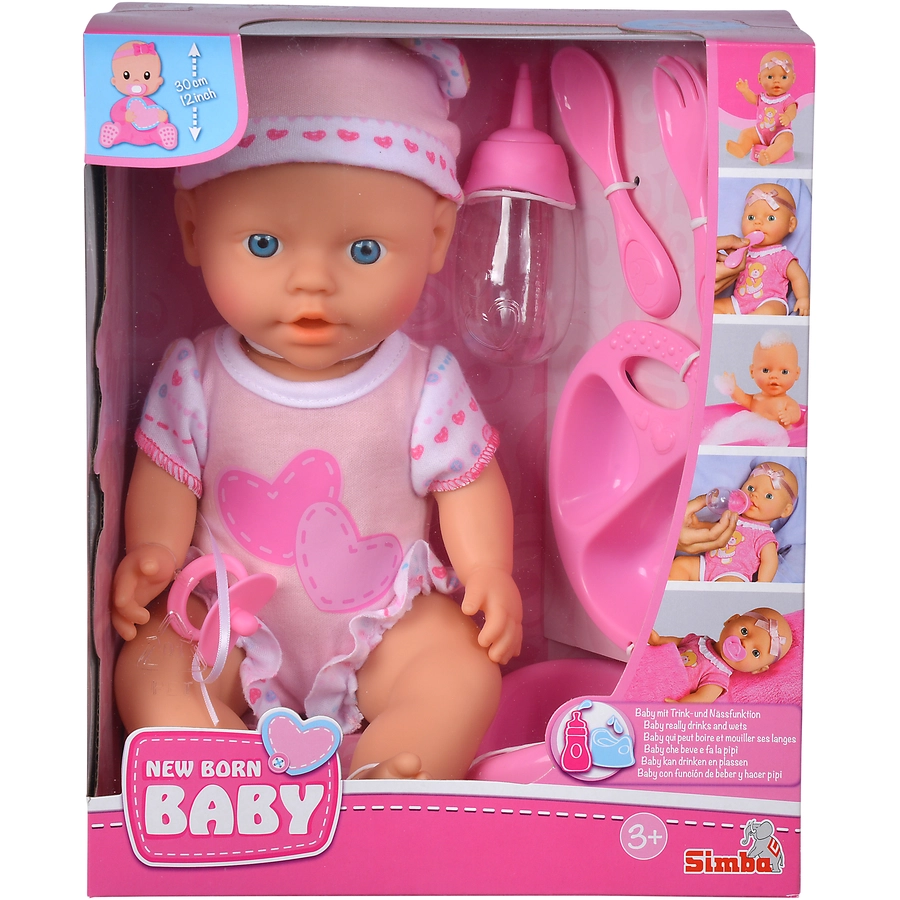 Simba Babypuppe New Born Baby Baby Care