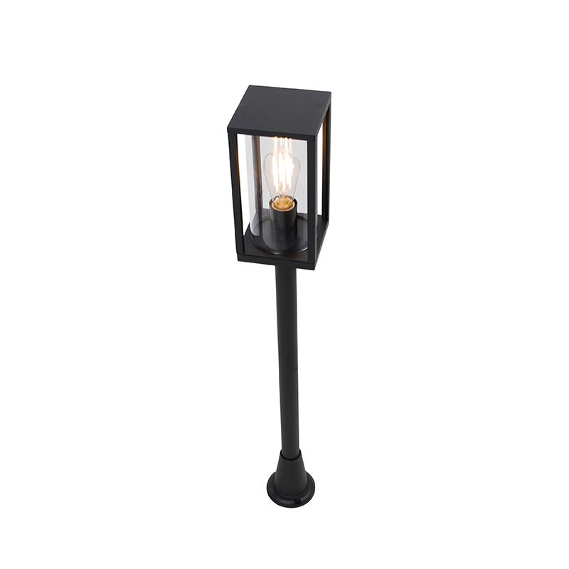 Staande buitenlamp zwart 100 cm met grondpin en kabelmof - Charlois